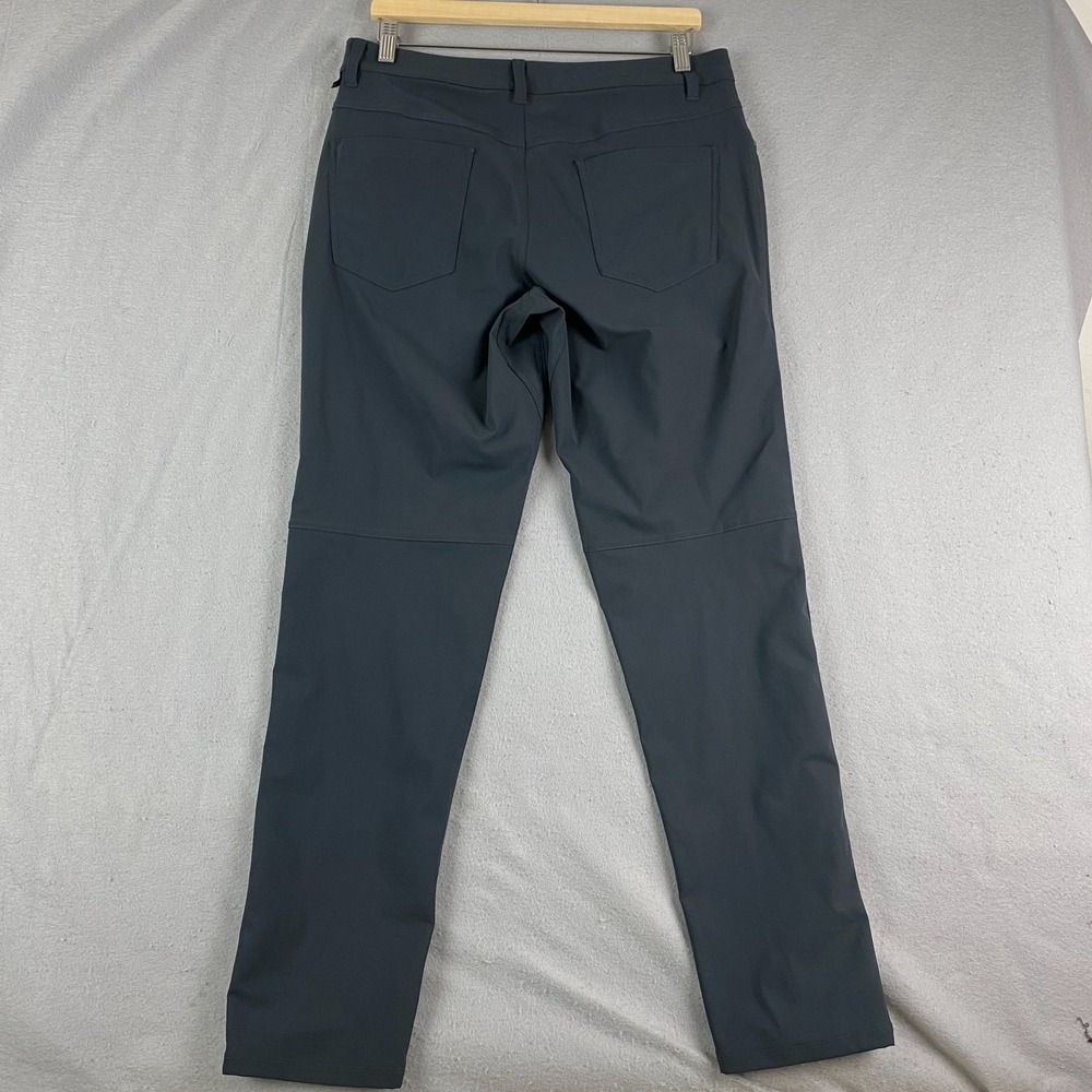 Lululemon Pants Men 32x31 Performance Chino ABC Classic gray Warpstreme LM5ADES - Picture 5 of 11